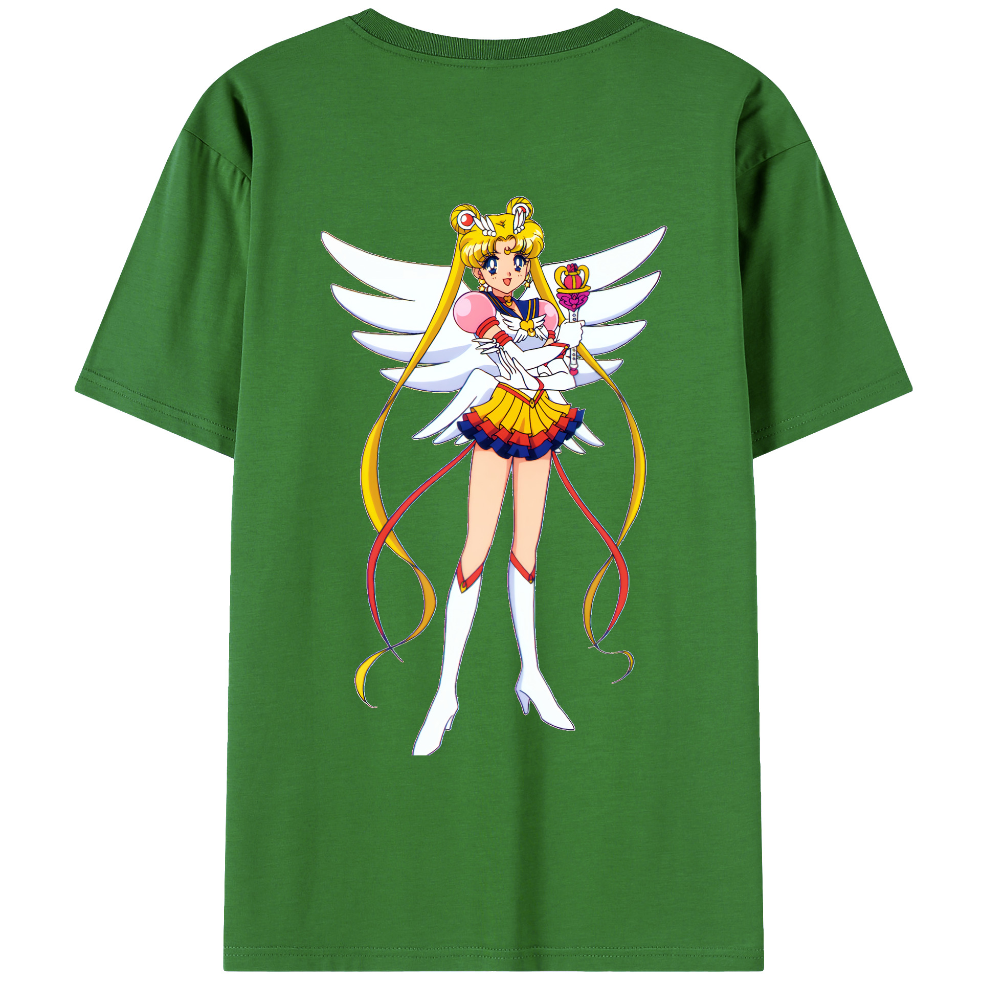 （画像用） 美少女戦士セーラームーン 月野 うさぎ つきの うさぎ Sailor Moon Tsukino Usagi レディース半袖Tシャツ(バックプリント)